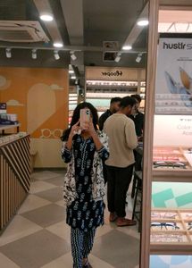 Patterned Pant Set With Kurta