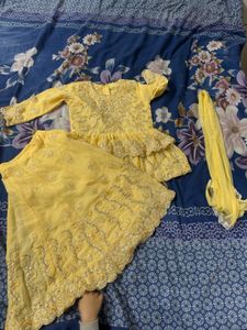 Yellow Wedding Lehenga Dress