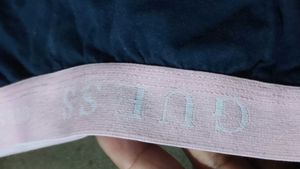 Men&#39;s Boxer Briefs - Blue w/ Pink Waistband
