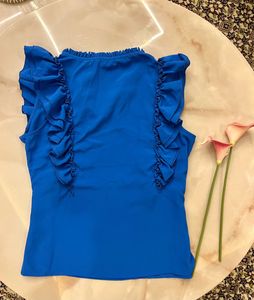 Royal Blue Ruffle Top💙