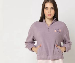 Lilac Fleece Pullover