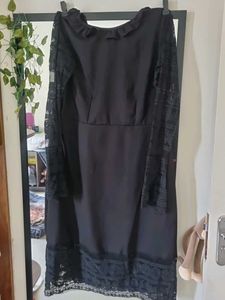 Elegant Black Lace Dress