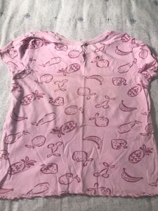 Cute Fruit Print T-Shirt