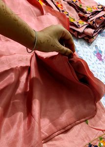 Pink Chanderi Suit Material💕
