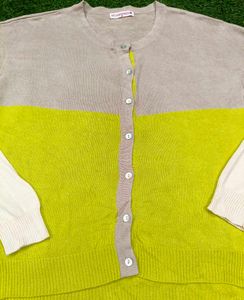 Stylish Color Block Cardigan