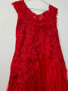 Elegant Red Ethnic Gown