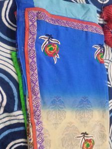 Embroiderd Saree With Blouse