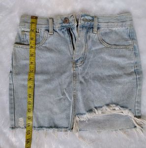 Denim Mini Skirt