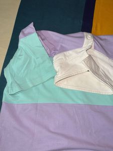 Pastel Colorblock Polo Top