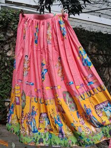 Printed Ethnic Skirt and Fabric