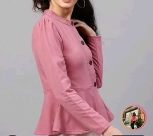 Pink Peplum Jacket