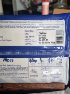 CIR Soft Body Cleansing Wet Bed Bath Wipes  (Pack