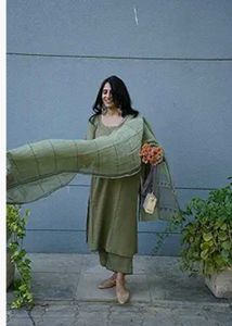 Olive Kurta Set New With Tag