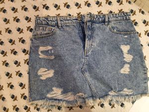 Ripped Miniskirt