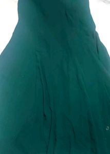 Dark Green  Heavy Gown Fully Worked