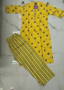 Brand New Yellow kurta Set (GoSriKi)