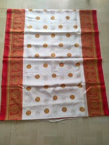 Red And White Saree ❤️