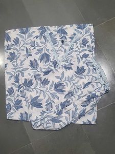 Blue Floral Sleeveless Dress
