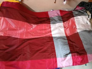 Brand New Maroon+With+Red Border Cotton Silk S