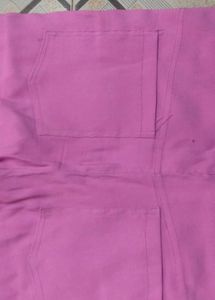 Pink Jegging And Brown Jeans
