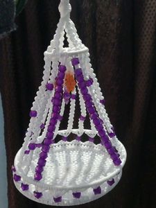 Macrame Hanging Basket and jhula for laddu gopal j