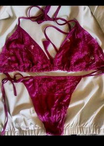 Maroon Bra