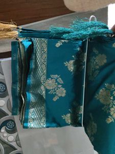 Elegant Blue Floral dupatta