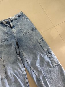 Acid Wash Cargo Pants