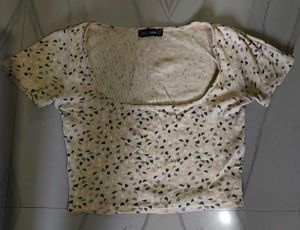 SHEIN Printed Crop Top