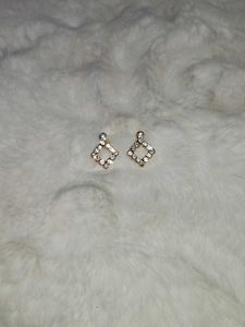 Sparkling Square Earrings