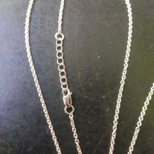 Pure Silver Rhodium Chanel Inspired Necklace