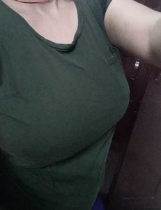 Green Casual T-Shirt