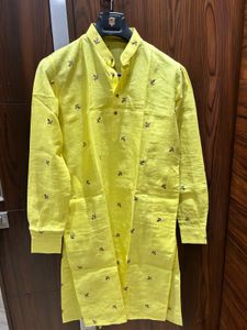 Lemon Drop Embroidered Kurta