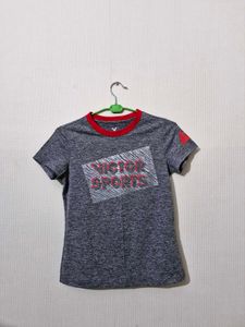 Victor Badminton Tshirt (Grey)
