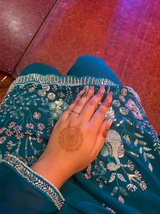 Teal Embroidered Kurta Set