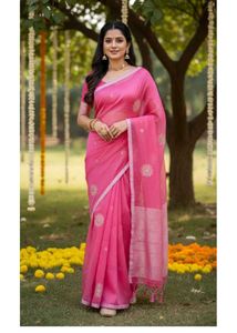 Elegant Pink Saree