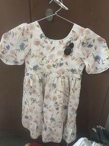 White Floral Frock