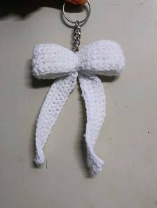 Crochet Bow Keyring