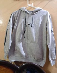 NYC Grey Urban Hoodie - Minimalist Style