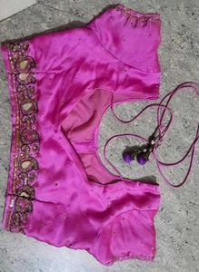 satin silk Saree🥻with Blouse 🌸💫