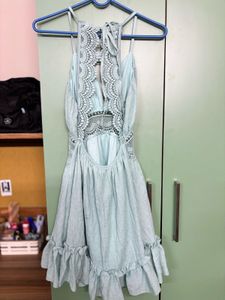 Backless Open Neck Dress