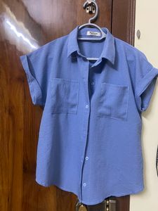 Blue Half Shirt.