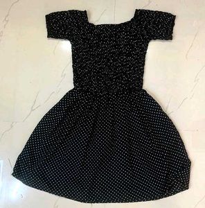 Polka Dot Fit &amp; Flare Dress