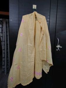 Chikankari Kurti And Dupatta