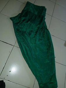 Green And White Dress