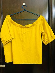 Yellow Tie-Up Top