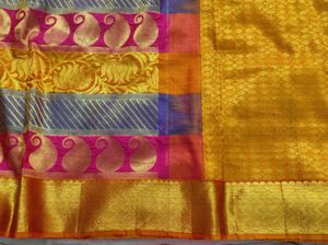 Bridal korvai kanchipuram Silk Saree