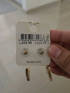 Leopard Print Half Hoop Earrings