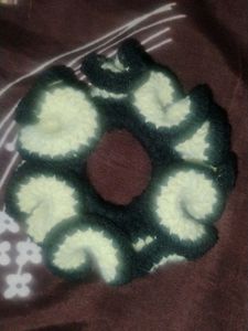 handmade crochet scrunchie