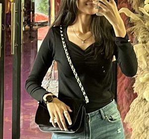 Black sweet heart neck top